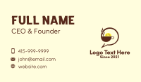 Lemon Tea Chat  Business Card