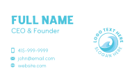Blue Water Wave Business Card