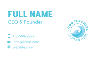 Blue Water Wave Business Card Design