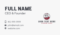 Angry Dog Mascot Business Card