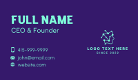 Futuristic Cyber Head Business Card Design