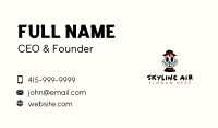 Smiling Skull Hat Business Card