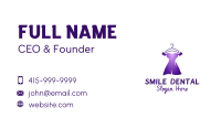 Purple Formal Dress Business Card