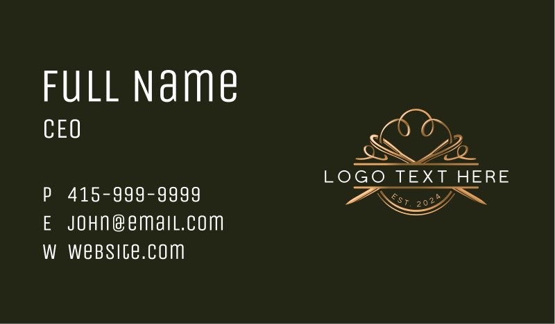 Handcrafted Business Card example 4