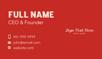 Professional Script Cursive Business Card