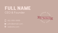 CUrsive Banner Business Business Card
