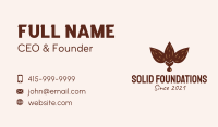 Brown Almond Nut Business Card
