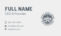 Gray Home Mansion Business Card Design