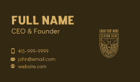 Upscale Bird Shield Business Card Design