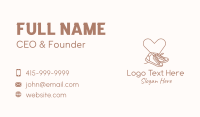 Sneaker Heart Monoline Business Card