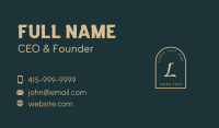 Gold Letter Firm  Business Card