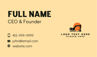 Construction Excavator Machinery Business Card