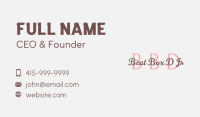 Premium Feminine Brand Business Card