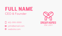 Pink Heart Charity Business Card