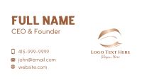 Bronze Female Eye Business Card