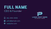 Tech Startup Business Letter P Business Card