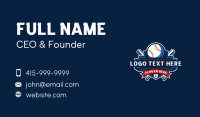 Baseball Sports League Business Card Design