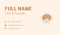 Aromatherapy Candle Badge Business Card
