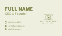 Retro Photo Camera  Business Card Design