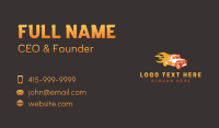 Gradient Flame Truck Business Card