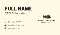 Road Roller Construction Machinery  Business Card