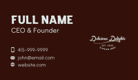 Funky Retro Wordmark  Business Card Image Preview