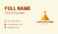 Desert Pyramid Location Business Card