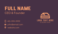 Simple Orange House  Business Card