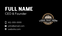 Saw Lumber Woodwork Business Card Design