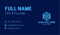 Cyber Blue Cube Business Card