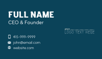 Minimalist Generic Business Business Card