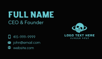 Grainy Skull Orbit Business Card