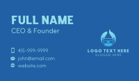 Water Droplet Car Wash Business Card