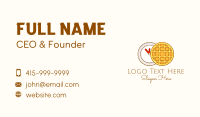 Waffle Time Illustration Business Card