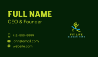 Fitness Workout Exercise Business Card Image Preview