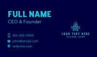 Old Octopus Mascot Business Card