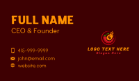 Chili Fire Ball Business Card Design