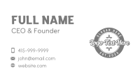 Stylish Badge Script Wordmark Business Card