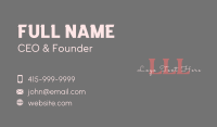 Elegant Company Lettermark Business Card