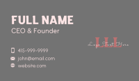 Elegant Company Lettermark Business Card Design