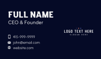 Generic Digital Wordmark Business Card