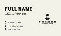 Sophisticated Gentleman Hat Business Card