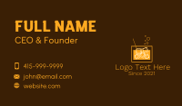 Iced Orange Drink Business Card Design