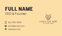 Minimalist Cattle Livestock  Business Card