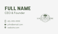Forestry Tree Park Business Card