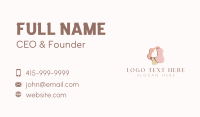 Woman Paint Cosmetics Business Card