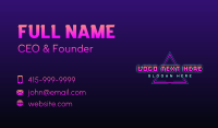 Futuristic Triangle Gaming Business Card