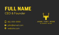 Yellow Bull Fork Business Card Design