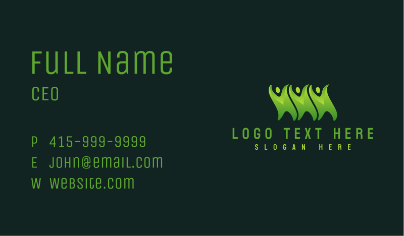 Group Business Card example 3