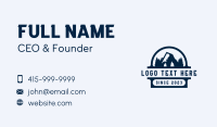 Mountain Climbing Adventure Business Card